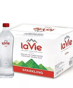Nước khoáng thiên nhên LAVIE GLASS không ga chai thủy tinh 450ml